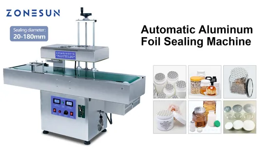 Chaîne de montage Machine automatique de cachetage de bouchon de bouteille de papier d'aluminium d'induction électromagnétique